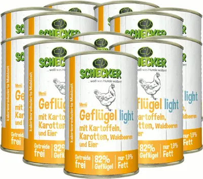 Produktbild von Geflügel light mit Kartoffeln, Karotten, Beeren, Ei 12x 410g
