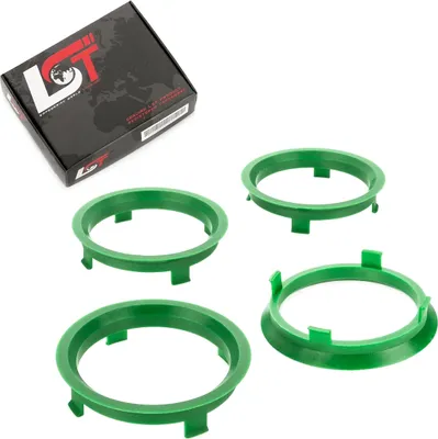 Produktbild von 4x Zentrierringe Dunkelgrün Alufelgen Ø 71,6 mm - Ø 64,1 mm für BMW MINI