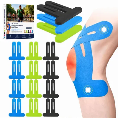 Productafbeelding van Kinesiologie Tape Set van 12 Stuks voor Knieondersteuning