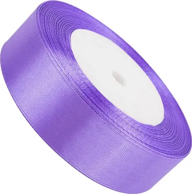 Produktbild von Dekolo Satin  Schleife  Hochzeit  Satinband Geschenkband Schleifenband Geburtstag Deko 25mm x 32m Rolle Violett