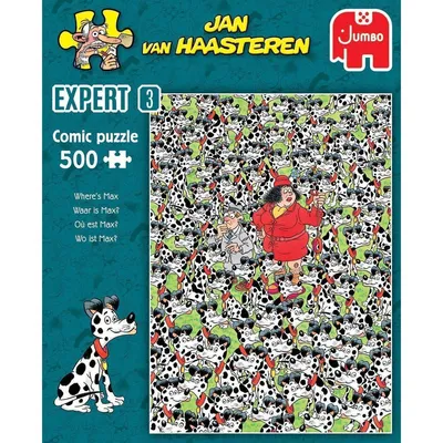 Produktbild von Jan van Haasteren Spiele Expert Wo ist Max? 500 Teile - Puzzle für Erwachsene, 500 Stück(e), Humor, 12 Jahr(e)