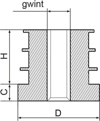 Immagine prodotto di LogistSystem 10x tappi filettati tondi 30mm per tubo tondo con filettatura interna M10 per spessore parete 1,0-1,25mm - nero in plastica PE - tappi per tubo in acciaio