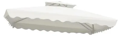Produktbild von Dach, wasserdichtes Gewebe, Kompatibilität mit Außenpatios, cremiges Weiß, 2.5m Quadrat 4-Knochen