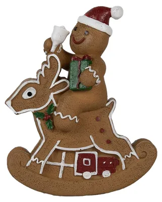 Obrázok produktu pre Clayre & Eef Vianočná dekorácia perník 11x5x12 cm hnedý polyresin