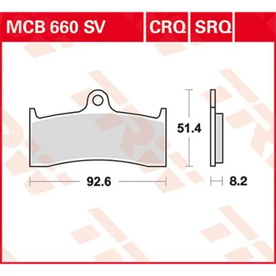 Produktbild von TRW MCB660SRQ Bremsbeläge Satz