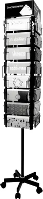 Produktbild von STEWO Geschenkkarten-Drehdisplay gross schwarz