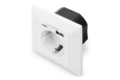 Obrázok produktu pre Digitus DA-70615, Biela, 250 V, 50 Hz, 60 mm, 90 mm, 90 mm