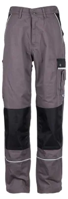 Produktbild von TMG STYLE Herren Arbeitshose Canvas mit Cordura Knietaschen Grün Grau, 68, grau