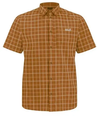 Produktbild von Jack Wolfskin Herren Norbo Kurzarmhemd CHECK autumn leaves XL