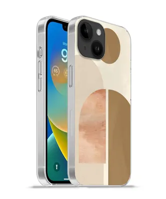Produktbild von MuchoWow® Handyhülle Schutzhülle Hülle für Apple iPhone 14 - Softcase Rosa - Braun - Design Silikon Softcase Handy Hülle - Mobiltelefonhülle