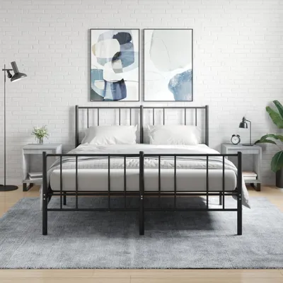Obrázok produktu pre vidaXL Nočné stolíky 2 ks. Betónová sivá 40x35x50 cm odvodený drevený výrobok