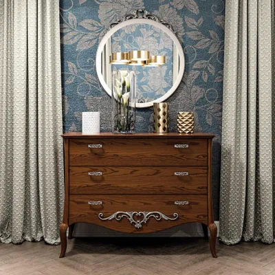 Image de Commode En Bois Véritable 132 x 53 x 103 cm JVmoebel