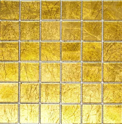Produktbild von Mosaikfliese Transluzent Glasmosaik Crystal gold Struktur MOS120-0786