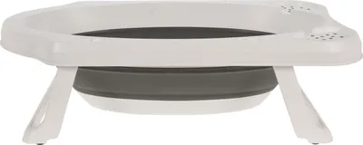 Immagine prodotto di Vaschetta da bagno pieghevole con piedini ripiegabili - 33 L / 82 x 47 cm - Vaschetta da bagno in plastica antiscivolo in bianco - Vaschetta da bagno antiscivolo per neonati e bambini piccoli