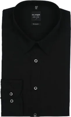 Produktbild von Olymp Hemd Ärmellänge 7 Level Five extra slim fit schwarz uni Baumwolle