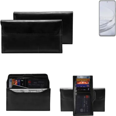 Produktbild von K-S-Trade Handy Hülle kompatibel mit ZTE Axon 60 Schutz Hülle Tasche Schutz Case Handytasche Kunstleder schwarz, 1x