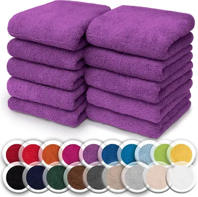 Produktbild von Frottier Seiftücher 10er Pack 30x30cm, 100% Baumwolle, Lila