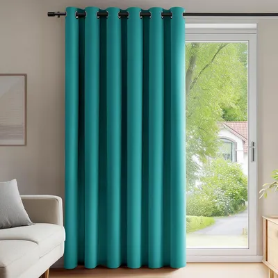 Produktbild von Blickdichte Thermovorhänge mit Ösen, 214x203 cm, Türkis, 1 Stück