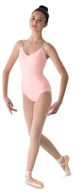Produktbild von Mirella Microlux Damen Tanztrikot mit V-förmiger Naht, Rosa, Größe S