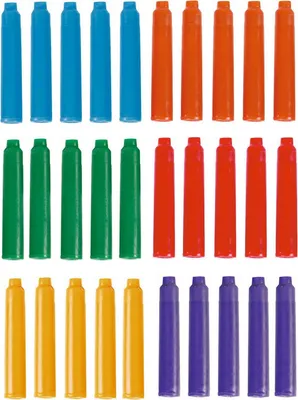 Produktbild von 300 farbige Füllerpatronen / Tintenpatronen