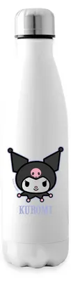 Produktbild von Spreadshirt Kuromi Portrait Isolierflasche, 500 ml, Weiß