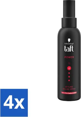 Obrázok produktu pre Taffeta - Power 4 - Stylingový gél v spreji - 150 ml - hodnotné balenie - 4 kusy