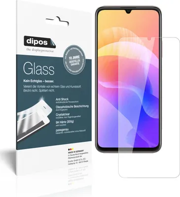 Produktbild von 2x Schutzfolie für Huawei Enjoy 20 5G - Anti-Shock 9H Folie dipos Glass Kunststoffglas
