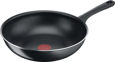 Produktbild von Tefal Day by Day Wokpfanne 28cm B55819, Rund, Wok-/Bratpfanne, Schwarz, Titan, 175 °C, Aluminium