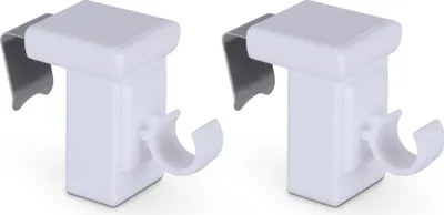 Obrázok produktu pre Svorka 2-pack - pre tyče do kaviarne Ø10 mm - okenný rám 10-27 mm - náhradná svorka Klemmfix - bez vŕtania, skrutkovania, lepenia, jednoduchá montáž