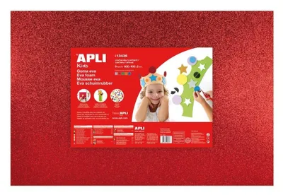 Obrázek produktu pro Apli pěnovka 600x400x2 mm se třpytkami mix barev/5 listů