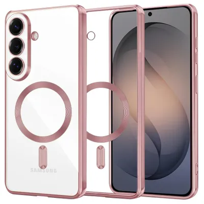 Produktbild von Techsuit - Luxury Crystal MagSafe-Hülle für Samsung Galaxy S26 - rosa