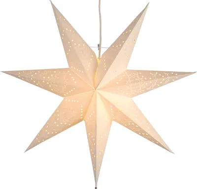 Produktbild von Star Trading Papiersterne zum Aufhängen | Weihnachtsstern Fenster | Papierstern Beleuchtet | Weihnachtsstern Beleuchtet | Weihnachtssterne mit Beleuchtung | Weihnachtsstern Fenster Beleuchtet | Weihnachtssterne