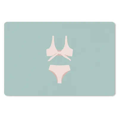 Produktbild von MuchoWow® Mauspad Mousepad Sommer - Bikini - Hellblau 27x18 cm - Mousepads - Maus Mat - Pad - Mausunterlage - Büroartikel - Desk Matten
