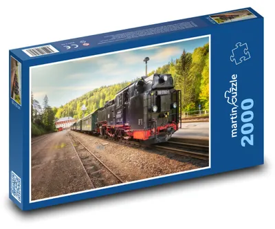 Obrázek produktu pro Puzzle 2000 Parní lokomotiva na železnici - martinpuzzle