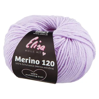 Produktbild von Elisa Merino 120, 50 g/120 m, Merinogarn aus extrafeiner Wolle,mulesing-frei, ,100% Schurwolle(Merino extrafein) zum stricken häkeln 7297
