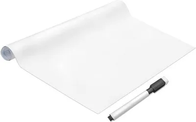 Produktbild von Famanu Whiteboard Folie Selbstklebend - Entfernbare, Wiederverwendbare Wandfolie für Büro & Klassenzimmer (44 x 400 cm)
