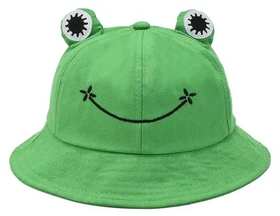 Produktbild von Frosch-Motiv-Sonnenhut, Eimerhut aus Baumwolle für Sommeraktivitäten