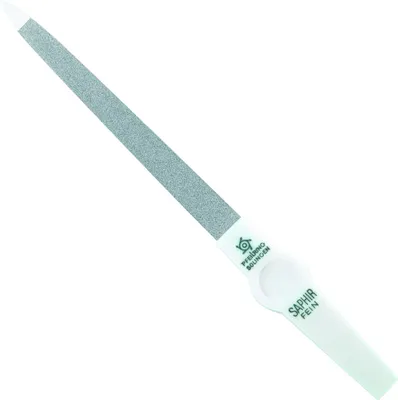 Produktbild von Pfeilring Saphir-Nagelfeile, weiß, doppelseitig, 18 cm lang