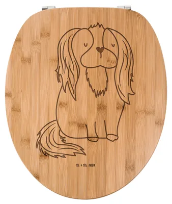 Produktbild von Mr. & Mrs. Panda Toilettendeckel Hund Cavalier King Charles Spaniel - Transparent - Geschenk, Cockerspaniel, Toilettenbrille, Schlappohren, WC Brille, Sitz, Tierliebhaber