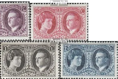 Produktbild von Briefmarken Luxemburg 1927 Mi 182-186 (kompl.Ausg.) postfrisch Philatelie