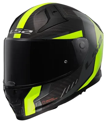 Produktbild von LS2 FF811 Vector II Carbon Grid Helm, neon-gelb, L (59/60)