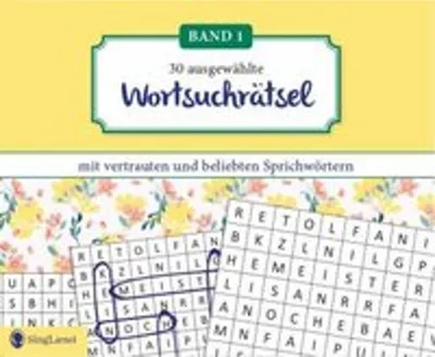 Produktbild von Wortsuchrätsel für Senioren mit vertrauten Sprichwörtern. Spiele-Spaß, Beschäftigung und Gedächtnistraining für Senioren. Auch mit Demenz. Großdruck.