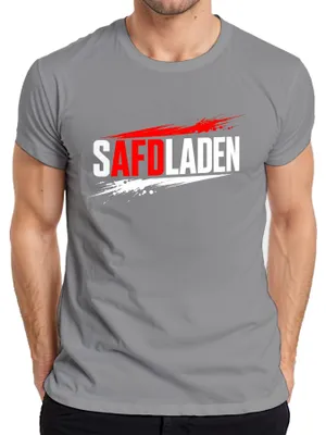 Produktbild von SAFDLADEN AfD Kritik Politik Satire Lustig Statement Sarkasmus Herren T-Shirt, Grau, XXL