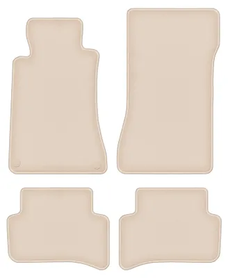 Produktbild von DURBAN Beige Velours-Fußmatten-Set für Mercedes C W203 Limousine, Kombi (2000-2008)