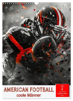 Produktbild von American Football - coole Männer (Wandkalender 2027 DIN A3 hoch), CALVENDO Monatskalender