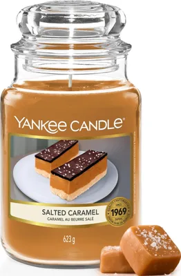 Produktbild von Yankee Candle Duftkerze im Glas (groß) | Salted Caramel | Kerze mit langer Brenn
