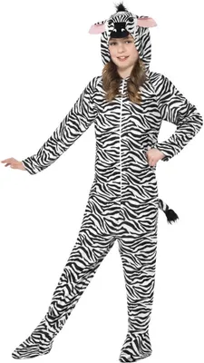 Produktbild von Smiffys - Bodysuit (Kostüm) für Kinder SM586 (146-152) (Weiß/Schwarz)
