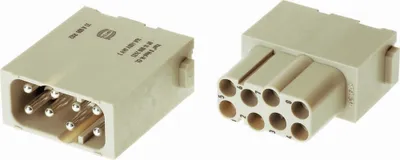 Produktbild von HARTING Han EE Modul Buchseneinsatz (F) Quick-Lock-Anschluss, 8-polig 400V, 16A - 1 Stück