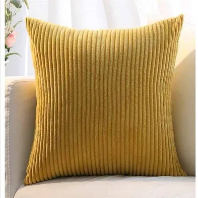 Obrázek produktu pro Povlak na polštář z manšestru, 40 × 60 cm, L, bez výplně, pruhovaný, na rozkládací pohovku, do ložnice, jako dekorace