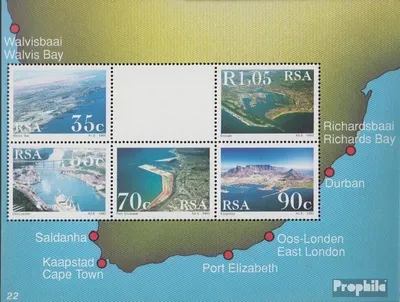 Produktbild von Briefmarken Südafrika 1993 Mi Block31 (kompl.Ausg.) postfrisch Häfen